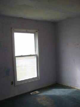 inside view of before house fix and flip