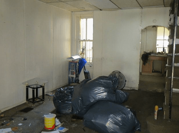 living room before remodeling