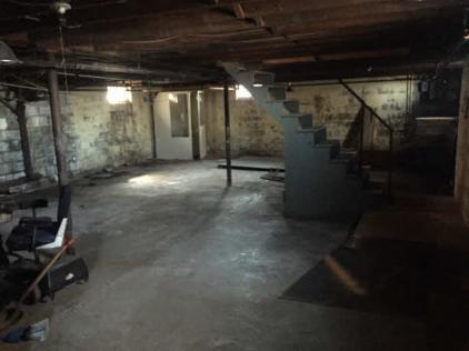 basement before renovations funded by ny local hard money lender