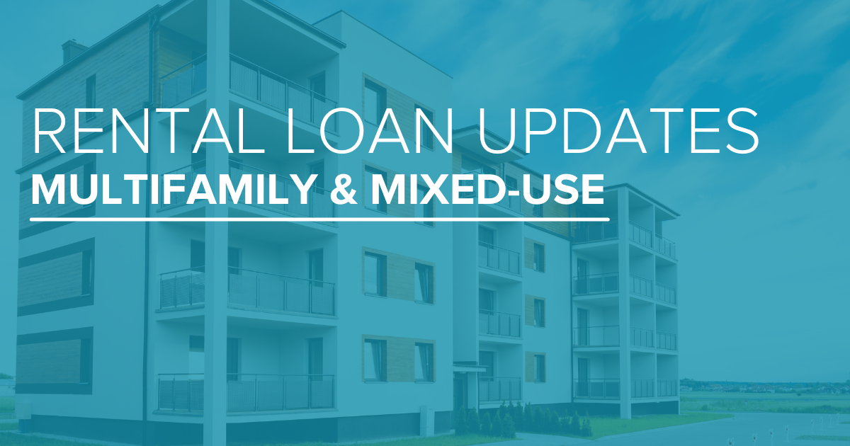 Rental loans for multifamily and mixed use properties